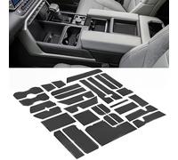 SENSHINE Forro Personalizado para Accesorios Toyota Tundra 2022 2023 2024, Insertos para portavasos, Consola Central, Forro de Bolsillo para Puerta, 30 Piezas (Borde Negro)