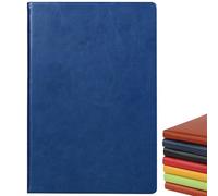 Senshuomy A5 Notebook,Hardback Note Book,2025 Diary,PU Leather Journal Notepad with 80 Gsm Lined Paper,Which Is Suitable for Office,School,Business Writing & Note Taking,200 Pages-Blue