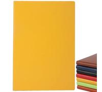 Senshuomy A5 Notebook,Hardback Note Book,2025 Diary,PU Leather Journal Notepad with 80 Gsm Lined Paper,Which Is Suitable for Office,School,Business Writing & Note Taking,200 Pages-Yellow