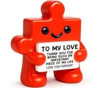 Sensi Blue Regalos del día de San Valentín para él y ella, regalos de cumpleaños de aniversario de Navidad para novio y novia, regalo de Te amo, eres una pieza importante de mi vida, decoración