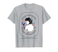 Sensibilización sobre la violencia doméstica, detengamos la violencia, acabemos con el silencio Camiseta