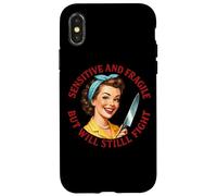 Sensible y frágil, pero seguirá luchando Carcasa para iPhone X/XS