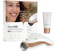Sensica Sensilift Dispositivo de Radiofrecuencia Facial Antiedad - Aparato Reafirmante Profesional para Lifting Facial y Cuello, Antiarrugas, Tratamiento Antienvejecimiento en Casa
