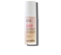 Sensilis SKIN GLOW MAKEUP Base de Maquillaje Luminosa #02-Beige 30 ml - Con Niacinamida, Vitamina C y Ácido Hialurónico - Antioxidante e Hidratante - Waterproof