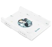 SENSILLO Cambiador rígido Safety System - Cómodo de usar - Materiales seguros - Sin sustancias nocivas - Instalación universal - 70 cm - Sirena Azul