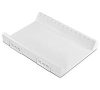 SENSILLO Cambiador rígido Safety System - Cómodo de usar - Materiales seguros - Sin sustancias nocivas - Instalación universal - 70 cm - Platino Con Medida