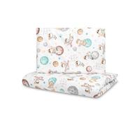 SENSILLO - Juego de Cama Infantil 100% algodón, sábanas para Todo el año - Transpirable, Seguro para la Piel Sensible de los niños - Ropa de Cama 100x135, Almohada 40x60 - Planetas