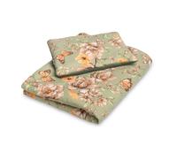 SENSILLO - Juego de Cama Infantil de Terciopelo, sábanas para Todas Las Estaciones - hipoalergénicas y Transpirables, seguras para la Piel Sensible - Ropa de Cama 95x75, Almohada 35x25 - Verde