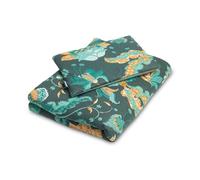 SENSILLO - Juego de Cama Infantil de Terciopelo, sábanas para Todas Las Estaciones - hipoalergénicas y Transpirables, seguras para la Piel Sensible - Ropa de Cama 95x75, Almohada 35x25 - Esmeralda