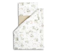 SENSILLO - Juego de Cama Infantil Sábanas de Terciopelo, para Todas Las Estaciones Transpirable - Ropa de Cama 100x135, Almohada 40x60, sábana con Banda elástica 120x60 - Elefante