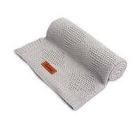 SENSILLO Manta 100% Bambú - Suave y Confortable - 100x80cm - Ventilada y Termorregulada - Uso Universal - Diseño Elegante - Gris