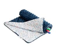 SENSILLO - Nido Bebé 75x100, Manta Infantil Minky, Idea Regalo bebé, Confort y Seguridad Desde los Primeros días de Vida - 100% algodón + Minky - Muy Resistentes - Azul Marino