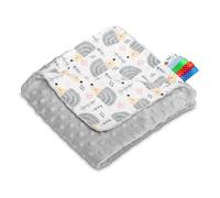 SENSILLO - Nido Bebé 75x100, Manta Infantil Minky, Idea Regalo bebé, Confort y Seguridad Desde los Primeros días de Vida - 100% algodón + Minky - Muy Resistentes - Gris - Flores