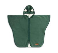 SENSILLO - Poncho de Coche para Bebé - para Silla de Coche - Cochecito - Bicicleta - Capa con Capucha - Poncho Polar Cálido para Invierno y Otoño - ca. 80×59cm (+/- 2cm) - Verde