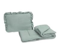 SENSILLO - Ropa de Cama para Cochecito, Silla de bebé de Muselina Juego de Cochecito, Comodidad y Calidez, Muy Resistente al Desgaste y a la abrasión, para Cochecito y Cuna - Color Caqui