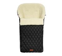 SENSILLO - Saco Acolchado para Silla de Paseo, Forro de Lana - Protección y Comodidad para los días fríos - Protección contra el frío de 3 Capas - Uso Universal - Negro