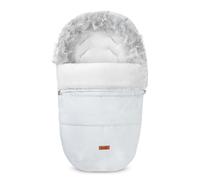 SENSILLO - Saco de Invierno para Silla de Paseo - Saco para Silla de Paseo y Trineo - Cierre con Cremallera, Cordón de Ajuste, Piel sintética, Tejido Exterior hidrófugo - 100x50 cm - Fresno