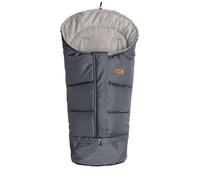 SENSILLO - Saco de Invierno para Silla de Paseo - Saco para Silla de Paseo y Trineo - Cierre de Cremallera, Tejido Exterior no Tejido e hidrófugo - Longitud Ajustable 100-80cm - Grafito/Gris