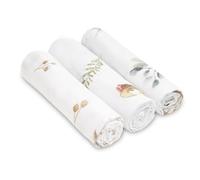 SENSILLO - Set de Pañales de Muselina - Pañales Cuadrados de Muselina - Pañales para Bebé, Niño y Niña - Set de 3 - Sacs à Nanger Bébé Remboursement - Couches Coton - 70x80 cm - Blanco