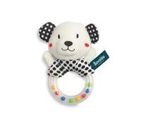 SENSILLO - Sonajero Bebé, Juguete de Peluche Bebé con Sonajero - Juguete de Motricidad para el Aprendizaje Lúdico - Anillo Mordedor, Juguete de Peluche, para Niños y Bebés Desde el Nacimiento - Teddy