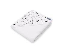 SENSILLO Toalla de bebé con Capucha 100x100cm - Albornoz de bebé Suave y Absorbente - Rizo 100% algodón - Absorbe la Humedad - Diseño con Encanto - Tejido de crepé - Blanco