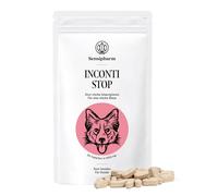 Sensipharm Inconti Stop - Fórmula de burbujas para perros - Ayuda a la función de la vejiga en caso de incontinencia, pérdida de orina y pérdida de orina - 90 pastillas de 1000 mg.