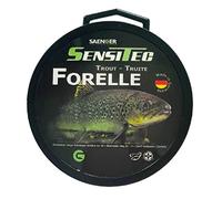 SENSITEC Hilo de Pescar Transparente Trucha Ø 0,20mm/4,4kg/400m Sedal Monofilamento Saenger