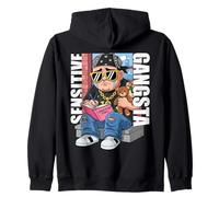 Sensitive Gangsta Urban Art Graphic Sudadera con Capucha