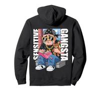 Sensitive Gangsta Urban Art Graphic Sudadera con Capucha