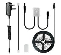 Sensky Tira LED con detector de movimiento por infrarrojos, 2,5 m, luz blanca fría, CC 12-24 V, con adhesivo 3M estable, se puede cortar libremente, ultrafina, para mesita de noche, escalera, armario