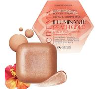 Senso Naturale Aceite Corporal Iluminador Peach Gold Crema Hidratante Corporal con Brillo Shimmer Bronceadora Nutritivo Perfumado Tamarindo Tropical Vitamina E y Manteca de Karité, 100% Natural Vegano