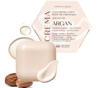 SENSO NATURALE Aceite Corporal Sólido de ARGÁN - crema hidratante y reafirmante para una piel firme - previene la pérdida de tono y las estrías - Vitamina E - Vegano - equivalente a 500 ml líquidos