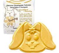 Senso Naturale Champú de Ducha Sólido para Niños con Aceite de Coco, Aceite de Almendras, Almidón de Arroz Ecológico, Vitamina E, Hidrata la Piel y Desenreda el Cabello, Uso Diario, 100% Natural