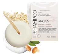 Senso Naturale Champu Sólido con Aceite de Argán Calmante y Suave para Lavados Frecuentes en Cuero Cabelludo Sensible 100% Natural, Orgánico, Vegano