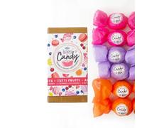 Senso Naturale Kit 6 Bombas de Baño Perfumadas, Acción Calmante y Purificante, Enriquecido con Manteca de Karité, Cacao y Aceite de Coco, 100% Natural, Orgánico, Vegano (Kit Tutti Frutti)