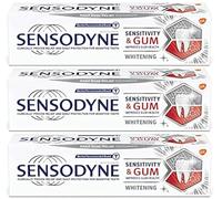 Sensodyne 3 X Pasta De Dientes Sensible Sensibilidad Y Blanqueamiento De Encías 75 Ml