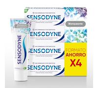 Sensodyne Blanqueante Pasta De Dientes, Alivio Sensibilidad, Pack 4x75 ml | Pasta dientes sensibilidad, blanqueante suave, protección caries, uso diario, pack ahorro 4 tubos, 75 ml cada uno