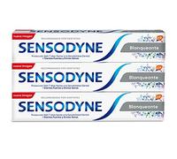 Sensodyne Blanqueante Pasta de Dientes Blanqueante con Flúor, Alivio para Dientes Sensibles, Protección Duradera frente a la Sensibilidad Dental, Pack de 3 x 75 ml