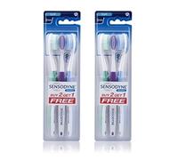 Sensodyne Cepillo de dientes sensible, dientes suaves y sensibles, 3 unidades (paquete de 2)