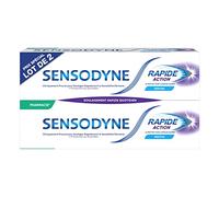 Sensodyne Dentifrice Rapide Action, Soulagement Rapide Pour les Dents Sensibles, Protection Longue Durée, Menthe, Lot de 2x 75ml