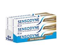 Sensodyne Dentifrice Soin Complet, Action Sensibilité 24H, Pour Protéger les Dents Sensibles, Lot de 6 x 75ml