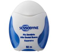 Sensodyne Hilo Dental Suave Expansivo, con Flúor y Sabor a Menta Fresca, Para Personas con Sensibilidad Dental, 50 m