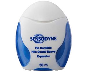 Sensodyne Hilo Dental Suave Expansivo, con Flúor y Sabor a Menta Fresca, Para Personas con Sensibilidad Dental, 50 m
