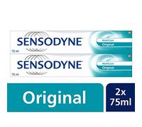 Sensodyne Pasta de dientes MultiCare original, pasta de dientes diaria con fluoruro, 2 x 75 ml, para dientes sensibles al dolor