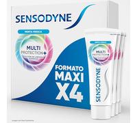 Sensodyne Pasta de Dientes Multiprotección Protección Frente a la Sensibilidad Dental + Cuidado Diario, Pack 4x75 ml