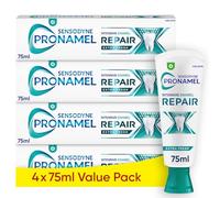 Sensodyne Pronamel Pasta de dientes reparadora intensiva del esmalte, sabor extra fresco, paquete múltiple de pasta de dientes, 4x75 ml