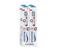 Sensodyne Sensibilidad & Encías Cepillo de Dientes Suave Para la Sensibilidad Dental, Pack 4 Unidades, Blanco