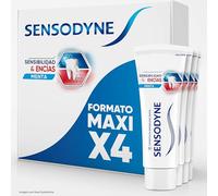 Sensodyne Sensibilidad y Encías Pasta de Dientes Con Flúor, Alivio Para Dientes Sensibles y Mejora de la Salud de las Encías, Pack 4x75 ml