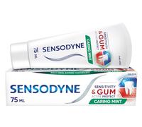 Sensodyne Sensitivity & Gum Caring Mint 75 ml, Pasta de dientes con sabor a menta para encías sensibles al té y blanqueador (Pack de 4)
