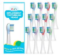 Sensogle Mini cabezales de cepillo de dientes para niños compatibles con Philips Sonicare para niños, HX6351, HX6321, HX6032, HX6042 (cabezales de cepillo de repuesto con cubierta), cuidado suave de